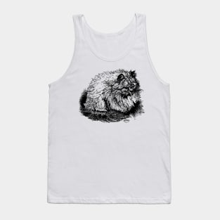 Family Friendly Long Haired Cat Shirt Tank Top